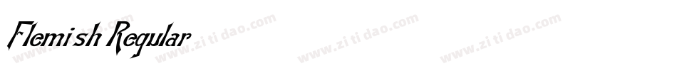 Flemish Regular字体转换